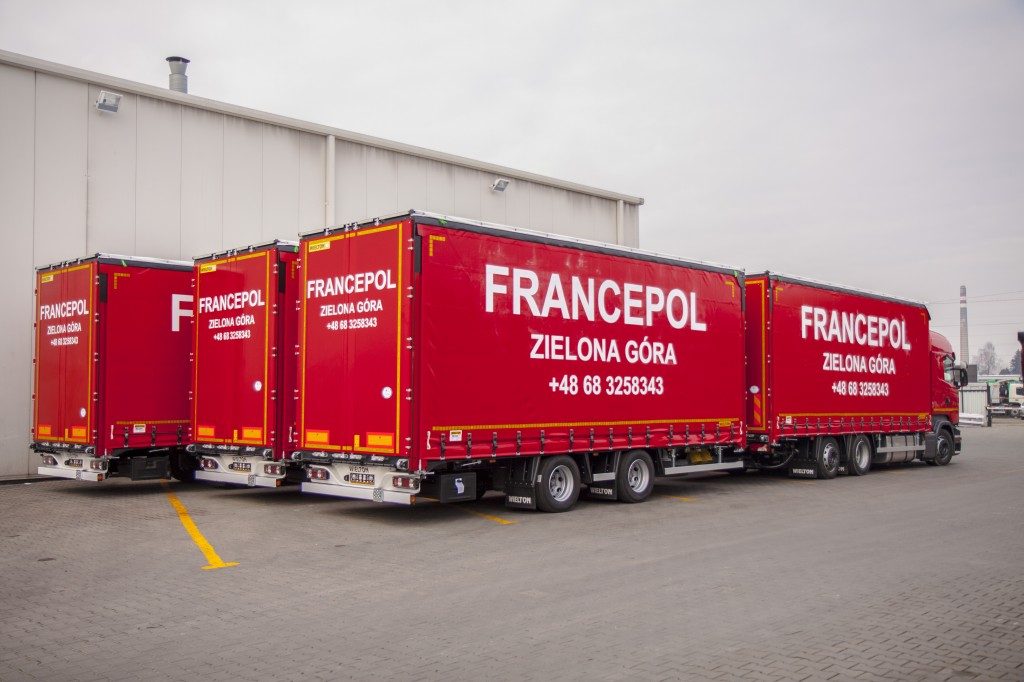 Naczepy Wielton dla firmy Francepol